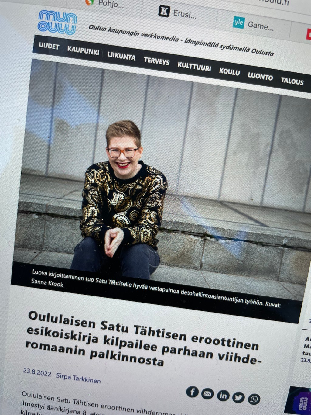 Lue Mun Oulun juttu&nbsp;kirjastani