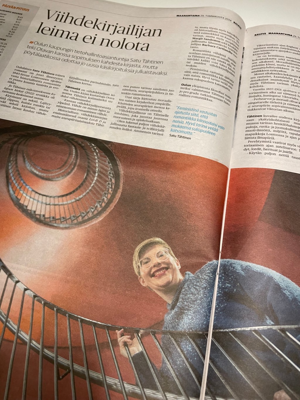 Henkilöjuttu Kalevassa Lordi D:n&nbsp;tiimoilta