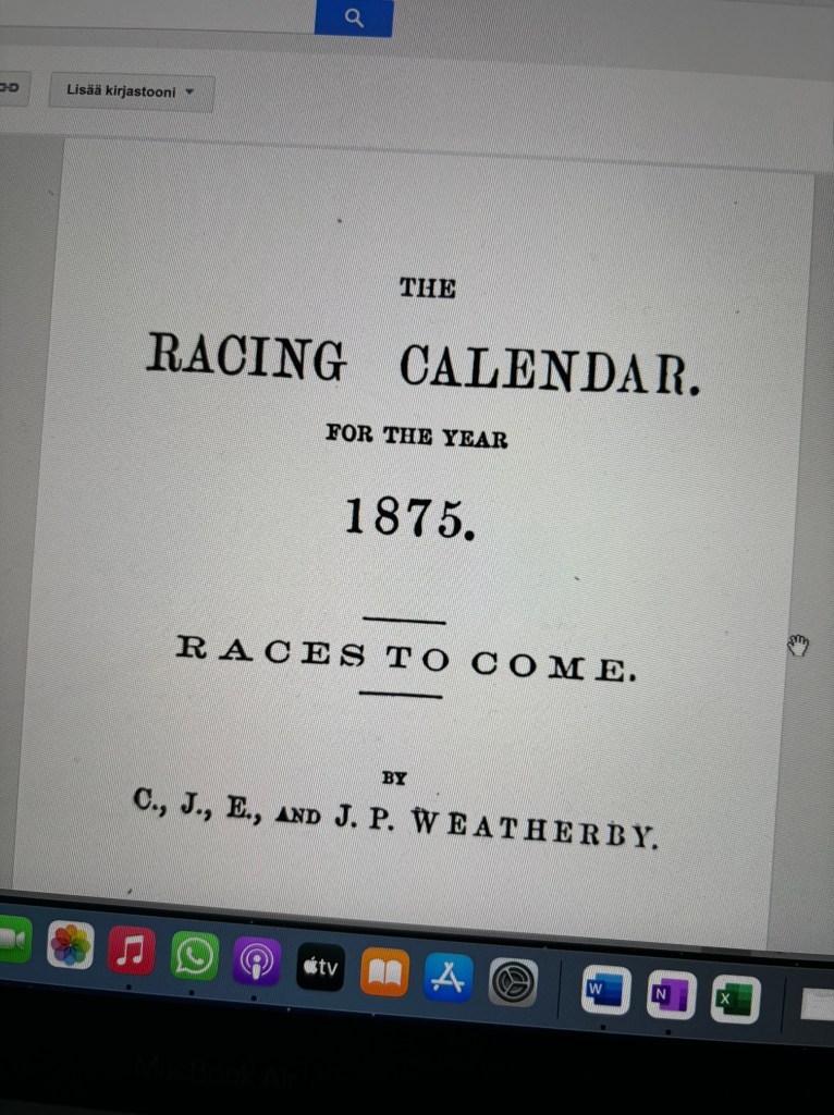 Laukkakalenteri vuodelta 1875
